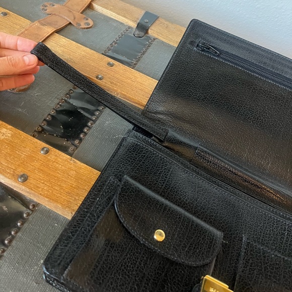 Authentic NWOT vintage Bally portfolio clutch - Picture 4 of 11